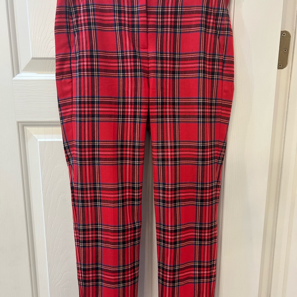 Red Plaid Pants